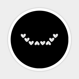 Smiley heart white Magnet